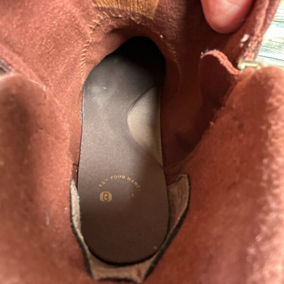 Bzees Ankle Boot Womens Size 10M Gusto Brown Wedge Lightweight Zip Soft Comfort - Picture 4 of 11